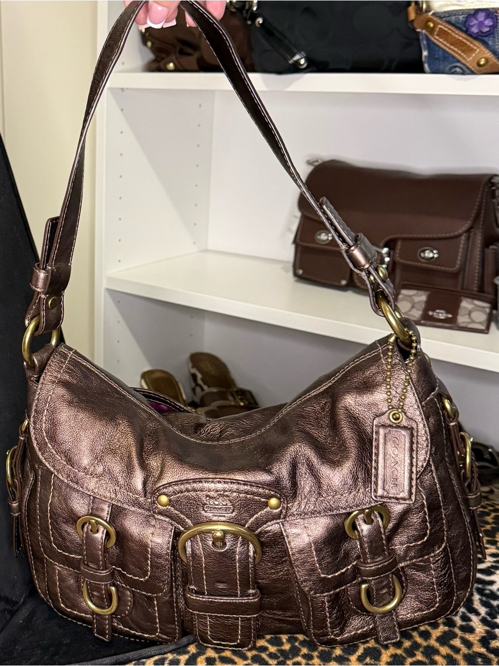 Coach Bronze Metallic Legacy Garcia